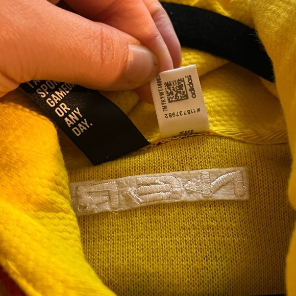 Adidas X NERD Pharrell Williams Champ Yellow Camo ERG Glo Hoodie Size Medium - Picture 3 of 8